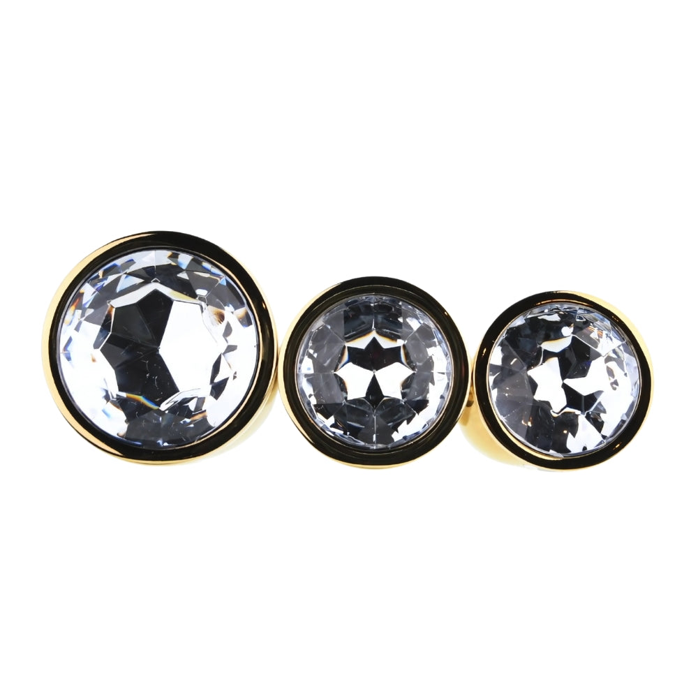 SweetTemptation – Golden Desire Metal Butt Plug Set (3-Deluxe Collection)